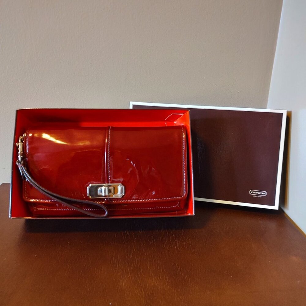 Coach large wristlet